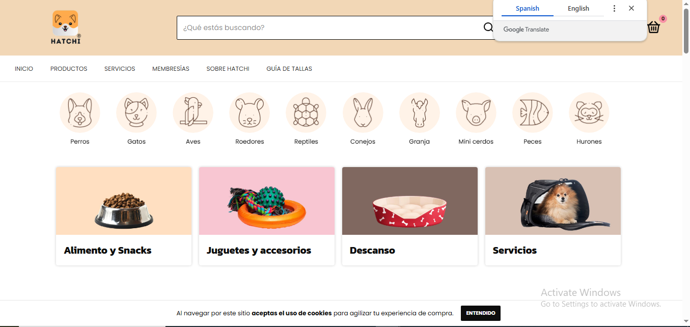 Hatchi Pet Supplies E-Commerce Platform