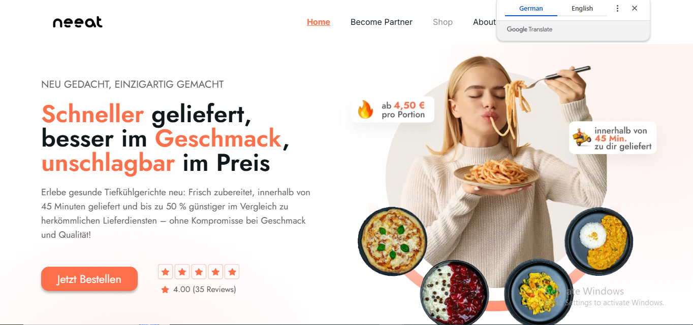 Seamless Online Food Ordering Marketplace