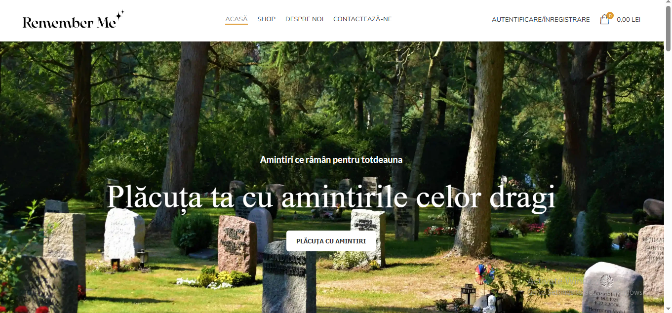 "Remember Me" Digital Memorial Platform